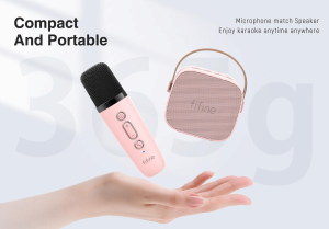 Купить  колонка с микрофоном Fifine Mini Speaker and Mic set E1, Pink-1.jpg